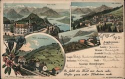 Gruss vom Rigi Switzerland Postcard Postcard Postcard