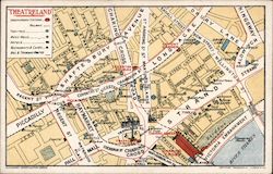 Map of Theatreland Postcard