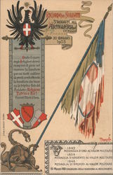 In Honor of the Soldiers of the 3rd artillery regiment - 30 May 1903 Postcard