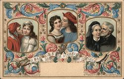The Kisses of the Three Ages Over the Centuries Postcard