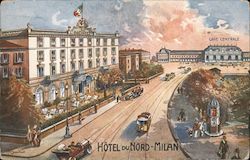 Hôtel du Nord - Milan Italy M. Santino Postcard Postcard Postcard