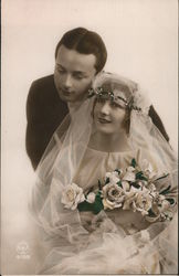 Newly Married Couple Postcard