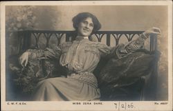 Miss Zena Dare Postcard