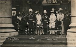 Royal Family at the Duke of York's Royal Military School, 1908 Postcard