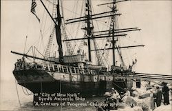 "City of New York" Byrd's Antarctic Ship, displayed at Chicago 1933 World's Fair Postcard