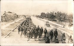 Infantry El Paso Texas Mexican Border War Postcard
