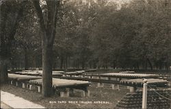 Gun Yard Rock Island Arsenal Postcard