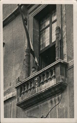 Benito Mussolini Gives a Speech, Palazzo Venezia Balcony Postcard