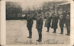 Generals Haig and Perishimg Postcard