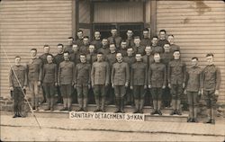 Members of the 3rd Kansas Sanitary Detachment - WWI Postcard