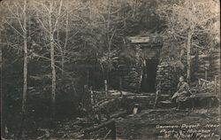 German Dugout near Pont-à-Mousson Postcard
