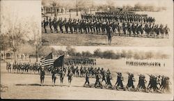 U.S. Army in Marching Formation Postcard