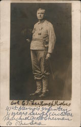 Col. E. T. Lee, Rough Riders. (Spanish-American War), Signed Postcard