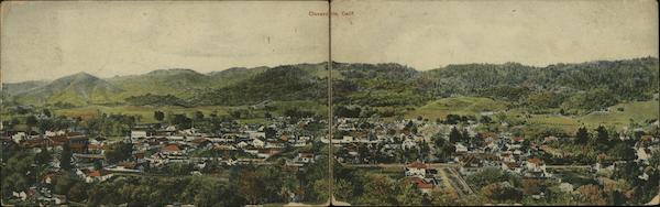 Panoramic view of Cloverdale, California