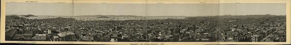 Panoramic View of San Francisco 1888 California