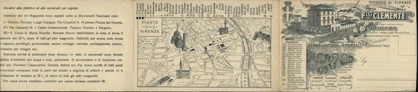 Principle Monuments of Firenze, map of Firenze Italy