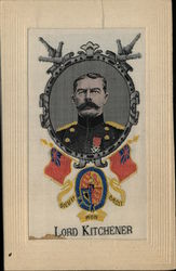 Lord Kitchener Woven in Silk Postcard