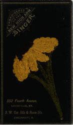 Embroidered on the New High Arm Singer Sewing Machine Postcard