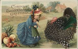 Cordial Thanksgiving Greetings Postcard