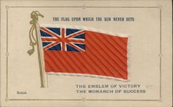 British Flag - The Flag Upon Which the Sun Never Sets England Postcard Postcard Postcard