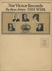 New Victor Records: By These Artists This Week Postcard