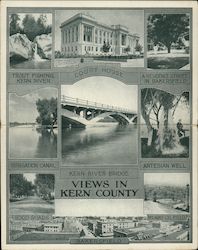 Views in Kern County & Agriculture - Multi-Fold Postcard