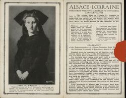 Alsace-Lorraine: President Wilson's Address to Congress, January 8, 1918 Presidents Postcard Postcard Postcard
