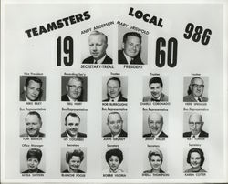 1960 Teamsters Union Local 986 Original Photograph