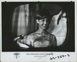 The International Beauty Congress - 1962 Photo of TV Screen Original Photograph