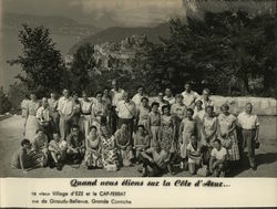1960's Tourist Group Quand Nous Étions Suz La Côte d'Azur Original Photograph