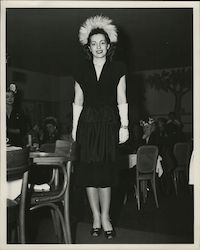 Women Dressed up with feather headband Original Photograph