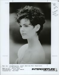 1989 Intercoiffure - Model, Woman With Short Hair Photographs & Snapshots Original Photograph Original Photograph Original Photograph
