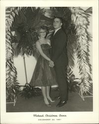 Couple Attending Mohawk Christmas Dance - December 22, 1961 Original Photograph