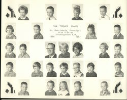 Sun Terrace School, A.M. Kindergarten, Miss O'Brien, 1966-67 Original Photograph