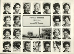 Federal Terrace Elementary Faculty, 1963-64 Original Photograph