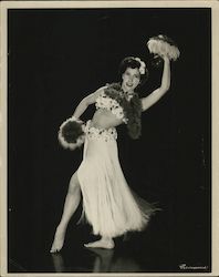 Polynesian Woman Dancing Original Photograph