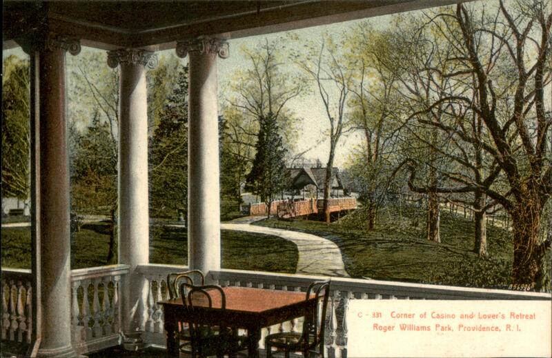Corner of Casino and Lover's Retreat, Roger Williams Park Providence Rhode Island