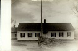 Old American Colonial house Postcard