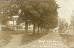 Street looking north from Four Corners Postcard