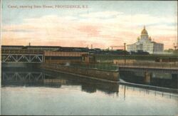 Canal, Showing State House Postcard
