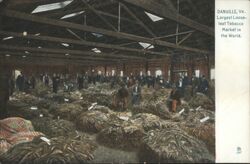 Largest Loose-leaf Tobacco Market in the World Postcard