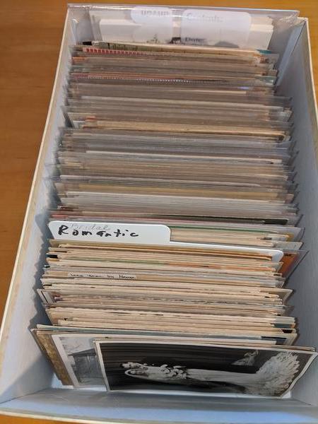 Large Lot: 500 Romance, Wedding, Marriage, Engagement, Bridal Antique Postcards