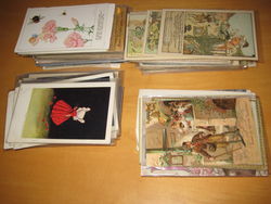 Large Lot of 200 Sets & Series Vintage Postcards Artist Signed, etc. Postcard