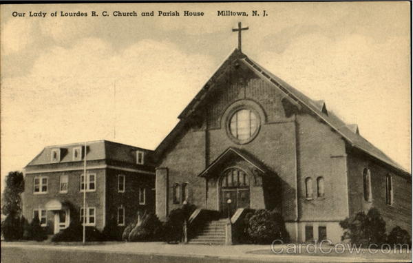 Our Lady Of Lourdes R. C. Church And Parish House Milltown New Jersey