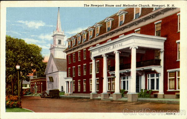 The Newport House And Methodist Church New Hampshire