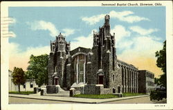Immanuel Bapist Church Shawnee, OK Postcard Postcard