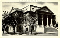 First Bapist Church Blackwell, OK Postcard Postcard