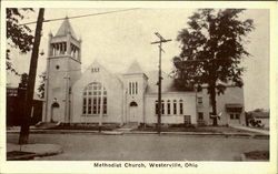 Methodist Church Westerville, OH Postcard Postcard