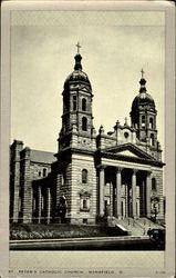 St. Peter'S Catholic Church Mansfield, OH Postcard Postcard