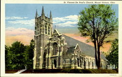 St. Vincent De Paul'S Church Mount Vernon, OH Postcard Postcard